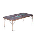 Coleman x Indigo Label Mosaic Wood Folding Table